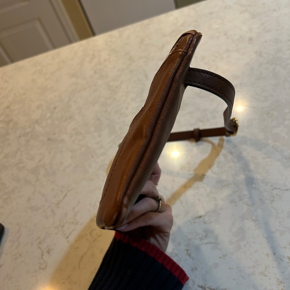 Ralph Lauren Lined Zippered Bag In Brown - Picture 5 of 11